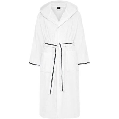 Bruno Banani Danny Weiß Baumwolle Unisex Bademantel Bruno Banani Danny Weiß Baumwolle Unisex Bademantel