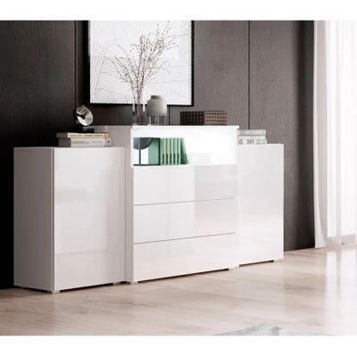 INOSIGN URBAN III Weiß - Sideboard mit 3 Schubladen INOSIGN URBAN III Weiß - Sideboard mit 3 Schubladen