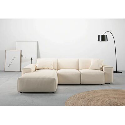 Andas Skandinavische L-Form Couch - Chenille Struktur Andas Skandinavische L-Form Couch - Chenille Struktur