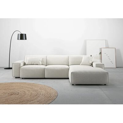 andas Glimminge Silber Chenille Skandinavisches Sofa - Recamiere rechts andas Glimminge Silber Chenille Skandinavisches Sofa - Recamiere rechts