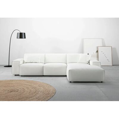 Andas Glimminge Sofa - Chenille, Recamiere rechts, Weiß - Sofa Andas Glimminge Sofa - Chenille, Recamiere rechts, Weiß - Sofa