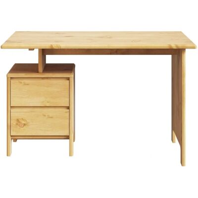 HOME AFFAIRE Luven, Computertisch - Natur, 2 Schubladen, 120x60x76 cm - Schreibtisch HOME AFFAIRE Luven, Computertisch - Natur, 2 Schubladen, 120x60x76 cm - Schreibtisch