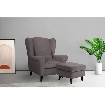 Home Affaire CHISTELLE Sessel - Samtoptik, Mit Hocker, Made in Polen Home Affaire CHISTELLE Sessel - Samtoptik, Mit Hocker, Made in Polen