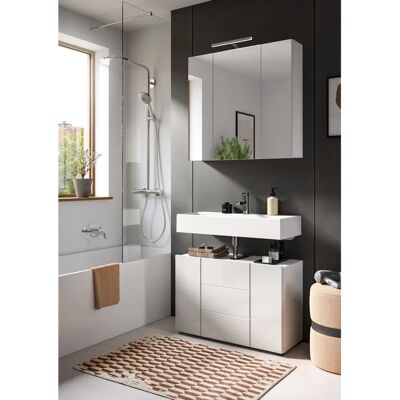 WELLTIME Biel Weiß Badmöbel-Set - Badezimmer Typ WELLTIME Biel Weiß Badmöbel-Set - Badezimmer Typ