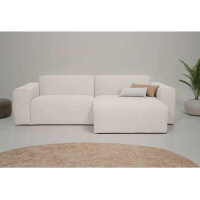 INOSIGN Koa L-Form Sofa - Webstoff, Beige, Recamiere INOSIGN Koa L-Form Sofa - Webstoff, Beige, Recamiere