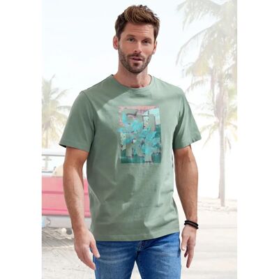 JOHN DEVIN XXL (60/62) Grünes Jersey T-Shirt - T-Shirt JOHN DEVIN XXL (60/62) Grünes Jersey T-Shirt - T-Shirt