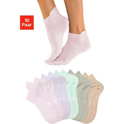 KANGAROOS Damen Bunte Sneakersocken - 10 Paar Sneaker Socken für Damen KANGAROOS Damen Bunte Sneakersocken - 10 Paar Sneaker Socken für Damen