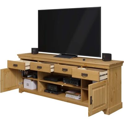 HOME AFFAIRE Rügen Beigefarbenes Massivholz Sideboard - Landhausstil HOME AFFAIRE Rügen Beigefarbenes Massivholz Sideboard - Landhausstil