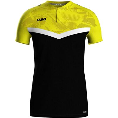 JAKO Heren Polo Iconic - 4XL - Zwart/Geel - Poloshirt JAKO Heren Polo Iconic - 4XL - Zwart/Geel - Poloshirt