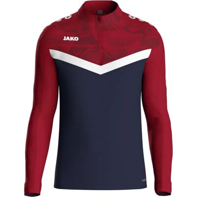 JAKO Herren Ziptop Iconic - S - Marine/Chili Rot - Sportbekleidung JAKO Herren Ziptop Iconic - S - Marine/Chili Rot - Sportbekleidung