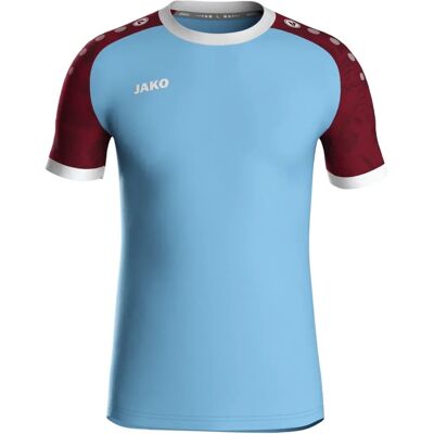 JAKO Męska Koszulka Iconic KA - jasnoniebieski/wine - XXL JAKO Męska Koszulka Iconic KA - jasnoniebieski/wine - XXL