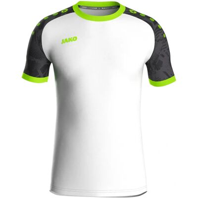 JAKO Herren Trikot Iconic KA - männlich - weiß/schwarz/neongrün - XXL JAKO Herren Trikot Iconic KA - männlich - weiß/schwarz/neongrün - XXL