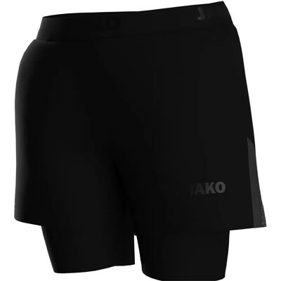 JAKO Damen Short Power 2-i-1 - Sort - Shorts JAKO Damen Short Power 2-i-1 - Sort - Shorts
