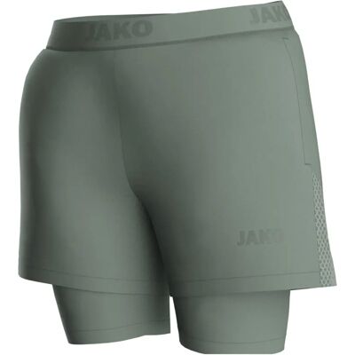 Jako Vert Menthe Shorts 2 en 1 - Vêtements de Sport - Publicité Jako Vert Menthe Shorts 2 en 1 - Vêtements de Sport - Publicité
