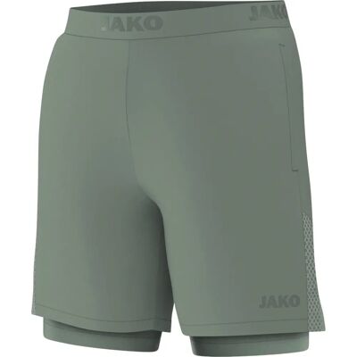 JAKO Heren 2-in-1 Short Power - muntgroen - XXL JAKO Heren 2-in-1 Short Power - muntgroen - XXL
