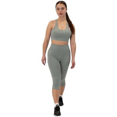 JAKO Damen Tight Capri - Mintgroen - Sportkleding JAKO Damen Tight Capri - Mintgroen - Sportkleding