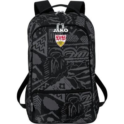 JAKO VfB Tropicana Rucksack - Unisex - Schwarz/Anthrazit - Rucksäcke JAKO VfB Tropicana Rucksack - Unisex - Schwarz/Anthrazit - Rucksäcke