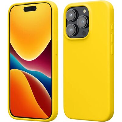 Kwmobile - iPhone 15 Pro - Amarelo - Silicone - Phone case Kwmobile - iPhone 15 Pro - Amarelo - Silicone - Phone case