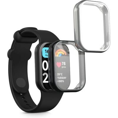 Kwmobile - Xiaomi Band 8 Pro/9 Pro - Silicone - 2x - Case - Publicité Kwmobile - Xiaomi Band 8 Pro/9 Pro - Silicone - 2x - Case - Publicité