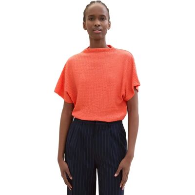 Tom Tailor M Bunt Crinkle Batwing T-Shirt - Kvinna Tom Tailor M Bunt Crinkle Batwing T-Shirt - Kvinna