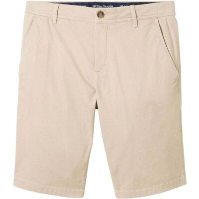 TOM TAILOR Homme Short Chino Slim Fit Beige - Pantalons - Publicité TOM TAILOR Homme Short Chino Slim Fit Beige - Pantalons - Publicité