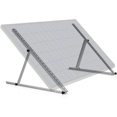 Support de panneau solaire en aluminium Zelsius - Réglable 0-90° - Pour toits plats - Publicité Support de panneau solaire en aluminium Zelsius - Réglable 0-90° - Pour toits plats - Publicité