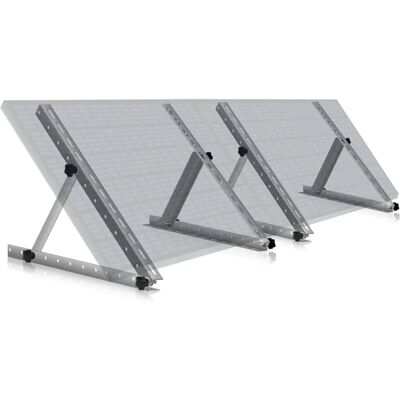 Support de montage solaire en aluminium Zelsius - Réglable 0-90° - 2 panneaux - Publicité Support de montage solaire en aluminium Zelsius - Réglable 0-90° - 2 panneaux - Publicité