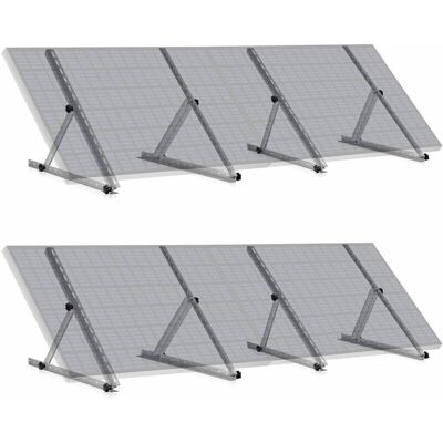 Soporte de Montaje Solar de Aluminio Zelsius - Ajustable 0-90° - Para techos planos Soporte de Montaje Solar de Aluminio Zelsius - Ajustable 0-90° - Para techos planos