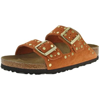 Sandali Arizona Birkenstock in camoscio Dark Rust - Donna - Taglia 8 Sandali Arizona Birkenstock in camoscio Dark Rust - Donna - Taglia 8