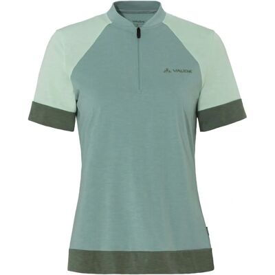 T-shirt Q-Zip de Vaude Turquoise - Vêtement de cyclisme T-shirt Q-Zip de Vaude Turquoise - Vêtement de cyclisme