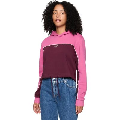 FILA Laagna Damen Sweatshirt - Pink & Burgunder - Sweatshirt FILA Laagna Damen Sweatshirt - Pink & Burgunder - Sweatshirt
