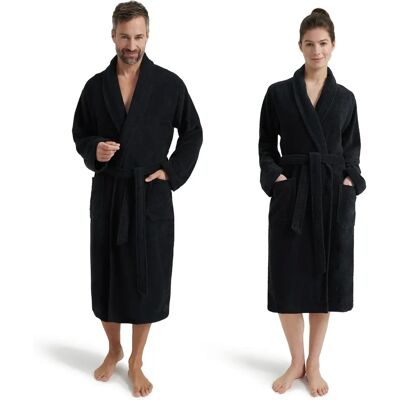 MÖVE Basic Unisex Bademantel - 120cm, Baumwolle, Schalkragen MÖVE Basic Unisex Bademantel - 120cm, Baumwolle, Schalkragen