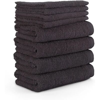 MÖVE - Superwuschel - Dunkelgrau - 100% Baumwolle - Handtuch-Set MÖVE - Superwuschel - Dunkelgrau - 100% Baumwolle - Handtuch-Set