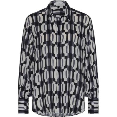 BRAX Style VIC Czarna bluzka z viscose - Bluzka BRAX Style VIC Czarna bluzka z viscose - Bluzka