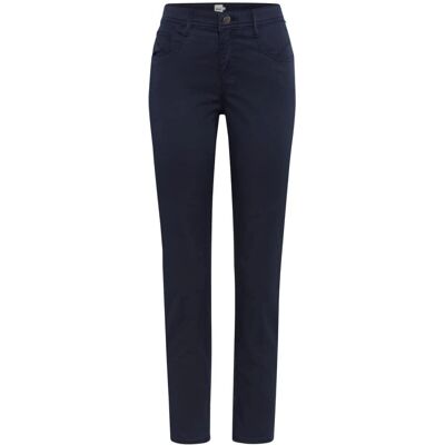 Pantalon BRAX Mary Navy Coupe Regular à Cinq Poches Pantalon BRAX Mary Navy Coupe Regular à Cinq Poches