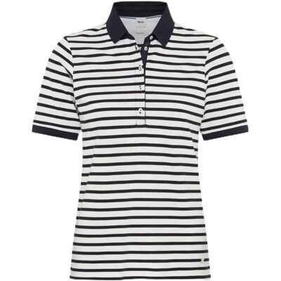 BRAX Cleo Granatowa Koszulka Polo w Pasy BRAX Cleo Granatowa Koszulka Polo w Pasy