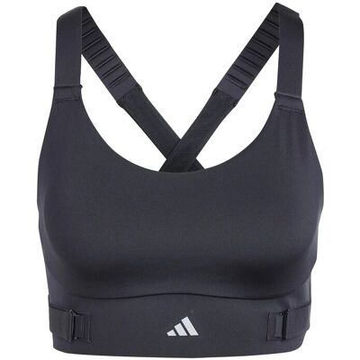 adidas FastImpact Luxe Run Wysokie Wsparcie - Czarny - Biustonosz sportowy adidas FastImpact Luxe Run Wysokie Wsparcie - Czarny - Biustonosz sportowy