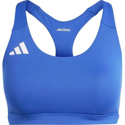 adidas Adizero Essentials Run blauwe sportbeha met middelste ondersteuning adidas Adizero Essentials Run blauwe sportbeha met middelste ondersteuning