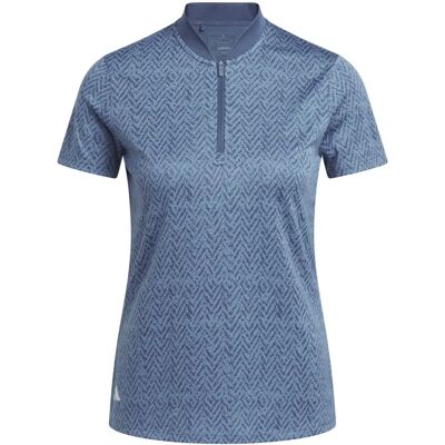 adidas Damen Ultimate365 Jacquard Poloshirt - Blau - Golf adidas Damen Ultimate365 Jacquard Poloshirt - Blau - Golf