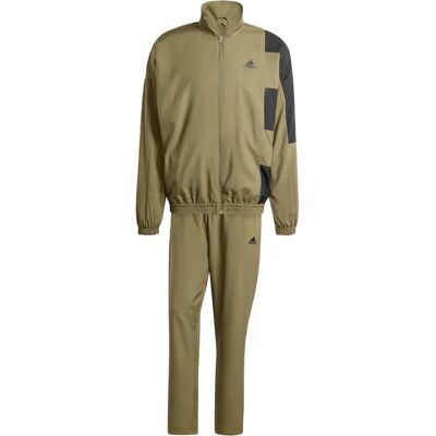 adidas Herren Grüne Farbblock-Trainingsanzug - Tracksuit adidas Herren Grüne Farbblock-Trainingsanzug - Tracksuit