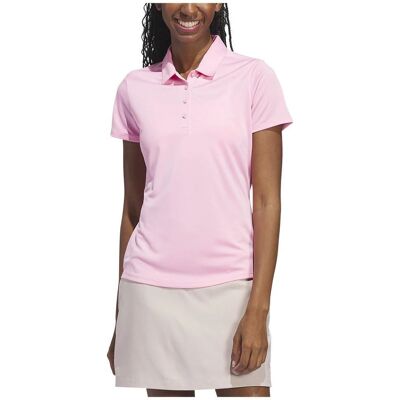 adidas Camiseta Polo de Manga Corta Femenina Rosa - Rendimiento Sólido adidas Camiseta Polo de Manga Corta Femenina Rosa - Rendimiento Sólido