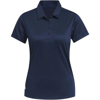 adidas Dames Solid Performance Korte Mouw Polo - Blauw - Polo adidas Dames Solid Performance Korte Mouw Polo - Blauw - Polo