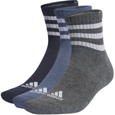 adidas 3-Stripes Polstrade Sportstrumpor - Blå adidas 3-Stripes Polstrade Sportstrumpor - Blå