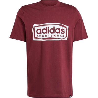 Adidas Modell IM8303 Burgundy Casual T-shirt - T-shirt Adidas Modell IM8303 Burgundy Casual T-shirt - T-shirt