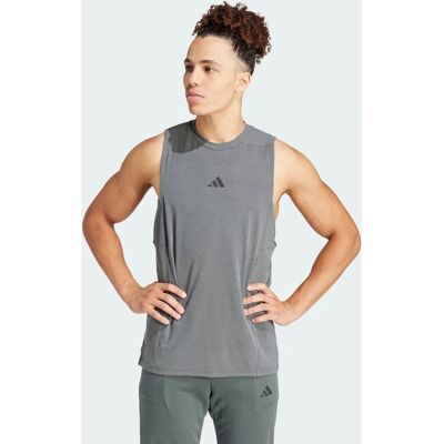 adidas Grigio D4T TANK - Canotta per allenamento e palestra adidas Grigio D4T TANK - Canotta per allenamento e palestra