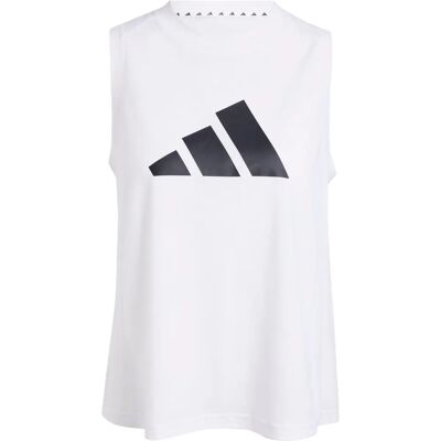 Adidas Big Performance Logo Tank para Mujeres Blanco Adidas Big Performance Logo Tank para Mujeres Blanco