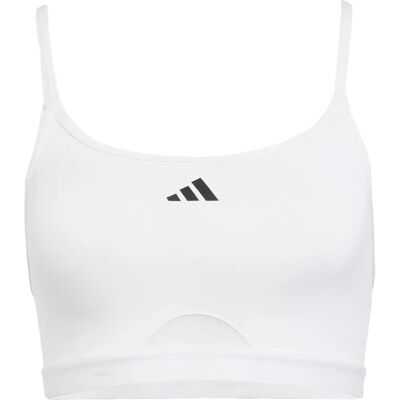 adidas Aeroreact Training Light-Support Bra - Vrouw - Wit adidas Aeroreact Training Light-Support Bra - Vrouw - Wit