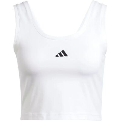 adidas Essentials Small Logo Bomullstop - Vit - Top adidas Essentials Small Logo Bomullstop - Vit - Top