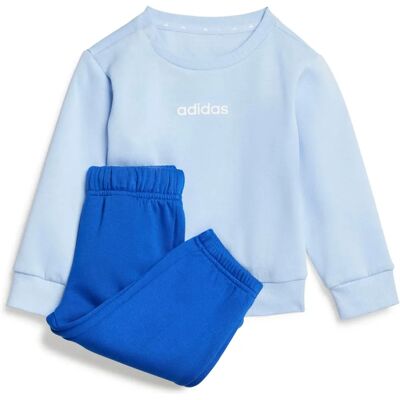 adidas I Lin FL Jog - Blauw, Maat 98 - Trainingspak adidas I Lin FL Jog - Blauw, Maat 98 - Trainingspak