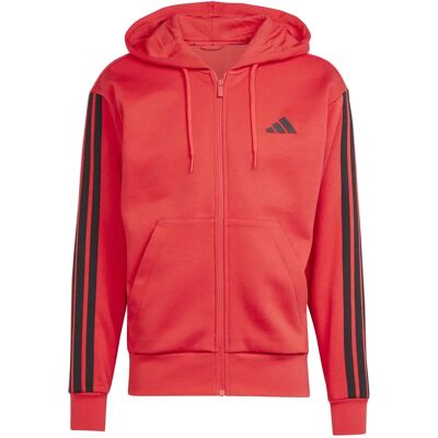 Adidas Herren Kapuzensweat Essentials 3-Streifen - Schwarz Adidas Herren Kapuzensweat Essentials 3-Streifen - Schwarz